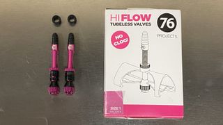 76 Projects HI FLOW ‘No Clog’ valves with packaging