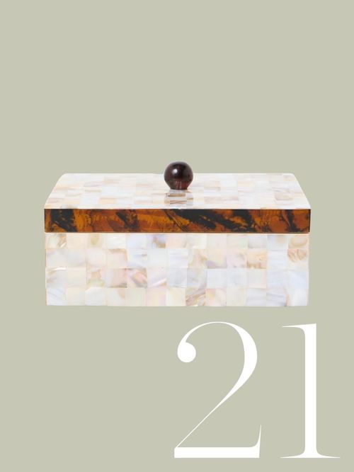 Mother of Pearl Tort Resin Jewellery Box 