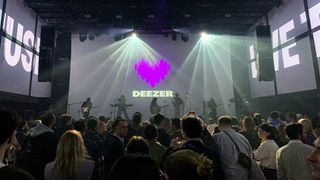 Jain performs at the Deezer Drop rebrand event in Paris