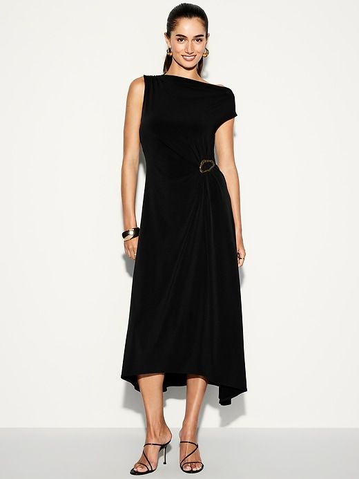 The Occasion by Old Navy Twist-Front Jersey Midi Dress