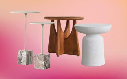 A selection of minimalist side tables