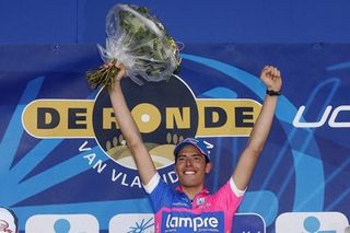 Ballan on the Ronde podium
