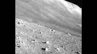 Japan&#039;s SLIM moon lander captured this view of its landing site shortly after surviving its second lunar night. The mission team posted this photo via X on March 27, 2024.