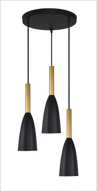 3-Light Kitchen Island Cone Pendant