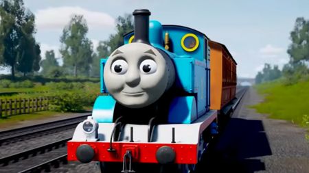 Thomas looking bemused in Thomas & Friends: Wonders of Sodor.