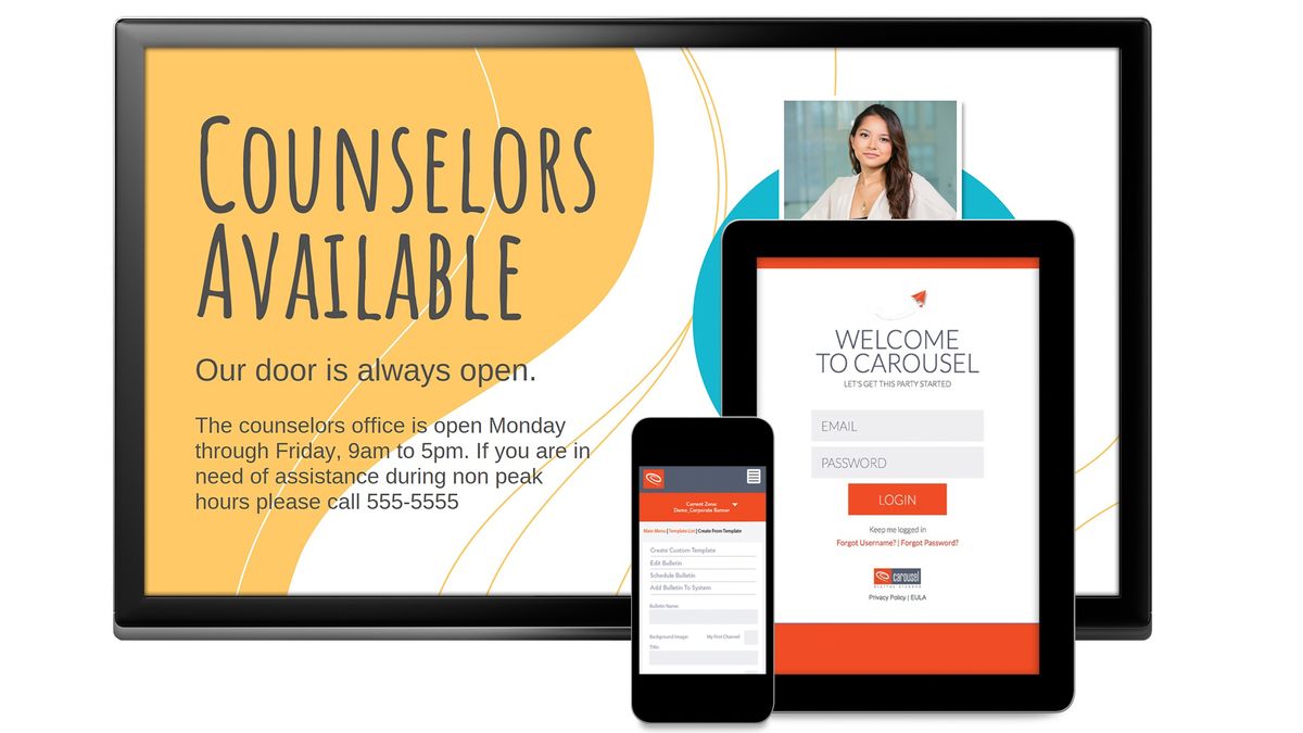 The Carousel Digital Signage app.