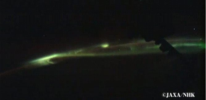 Aurora Seen from the International Space Station