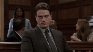 Charles Halford as Johnny D on trial in Law & Order: SVU Season 16x23