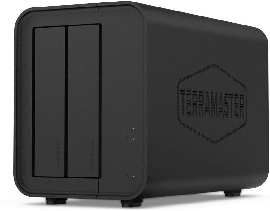 Terramaster F2-424 Nas Storage 2bay - N95 Quad-Core Cpu, 8gb Ddr5 Ram, 2.5gbe Port X 2, Network Attached Storage With High Performance (diskless)