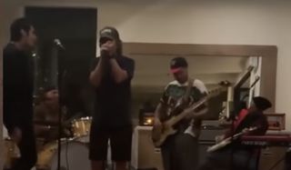 Chad Smith jams with some famous friends at a private party