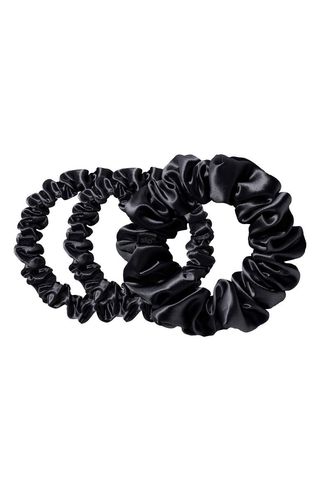 Black Slipsilk™ 3-Pack Silk Scrunchies Set