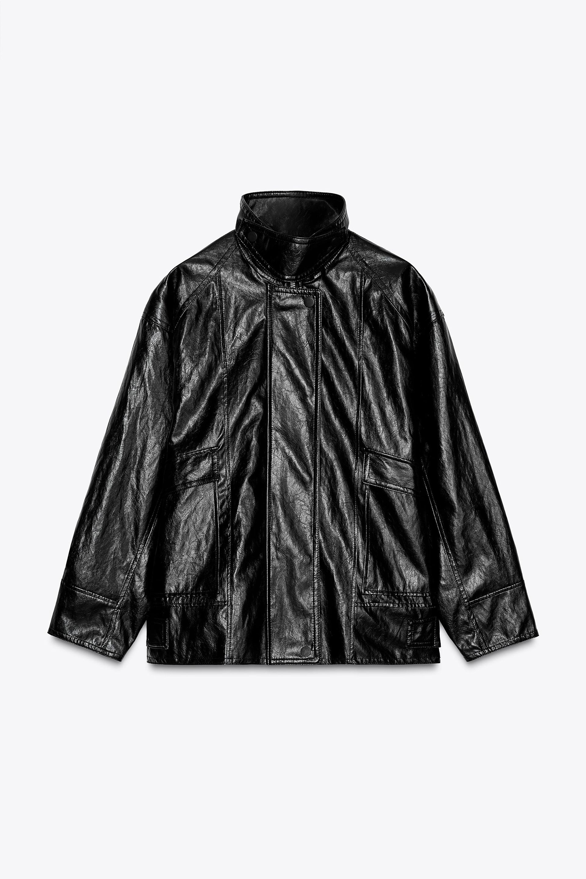 Faux Leather Jacket Zw Collection