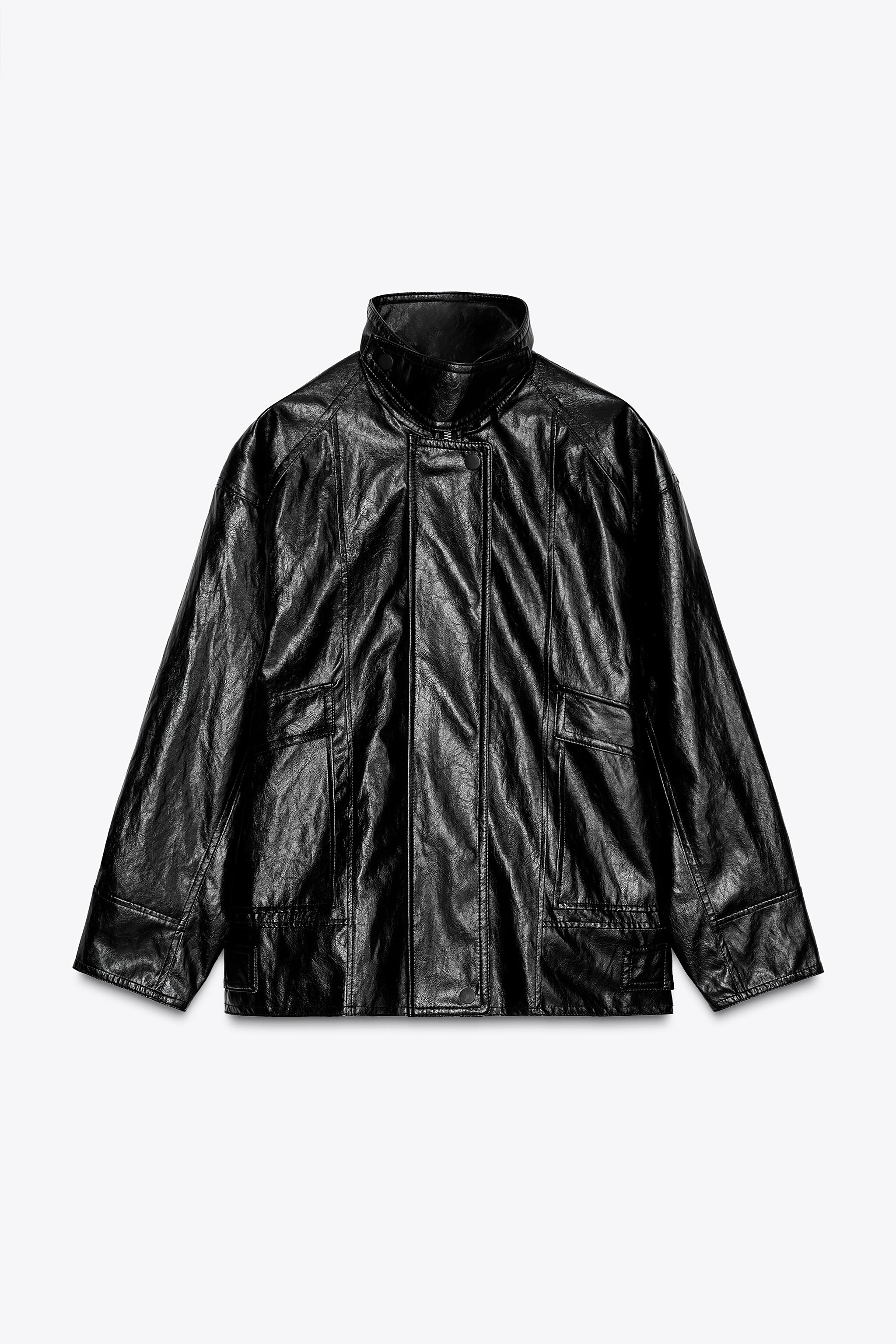Faux Leather Jacket Zw Collection