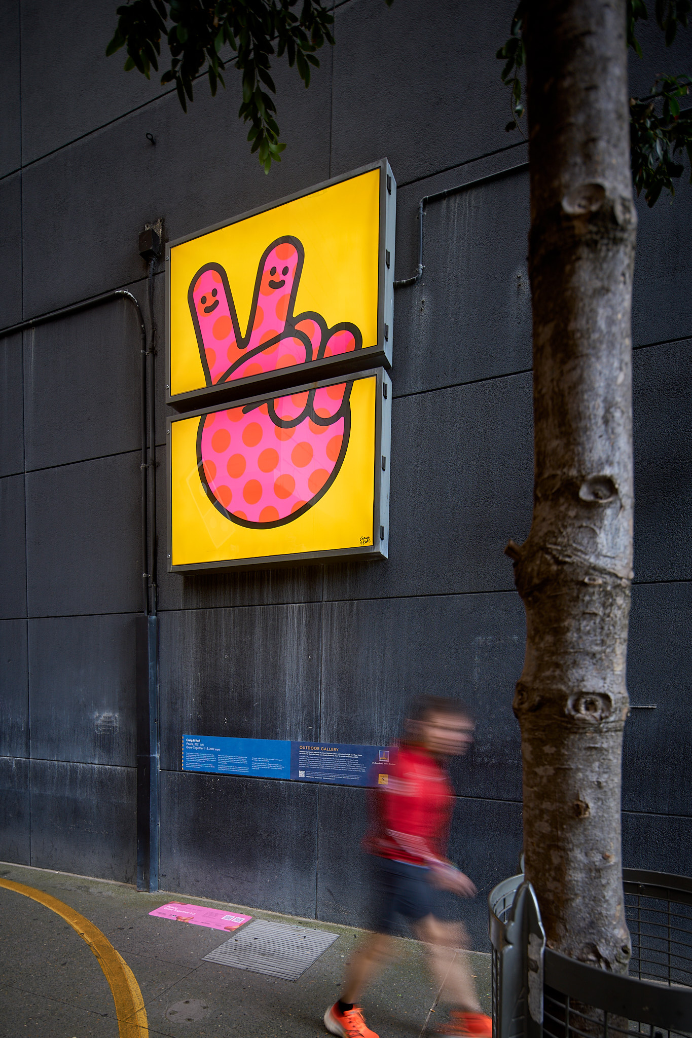 Craig and Karl colourful installations in Brisbane