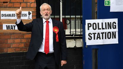 Jeremy Corbyn casts his vote in last year's general election