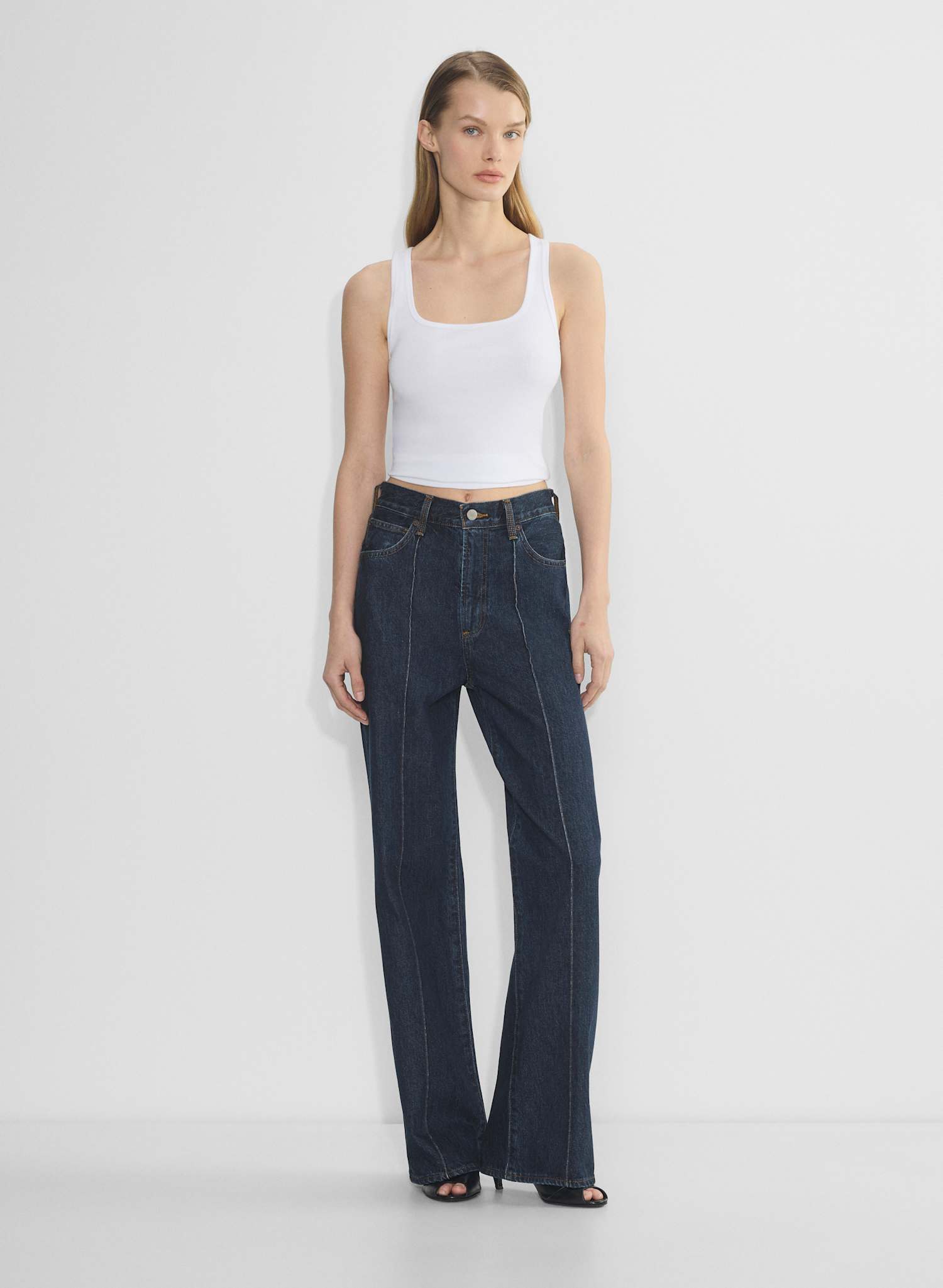 Denim Forum, The '90s Tailored Hi-Rise Wide Jean