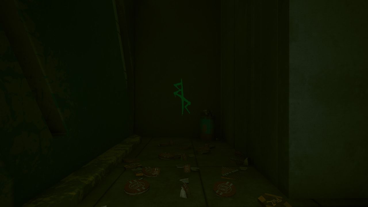 Cyberpunk 2077 alley with Edgerunners symbol