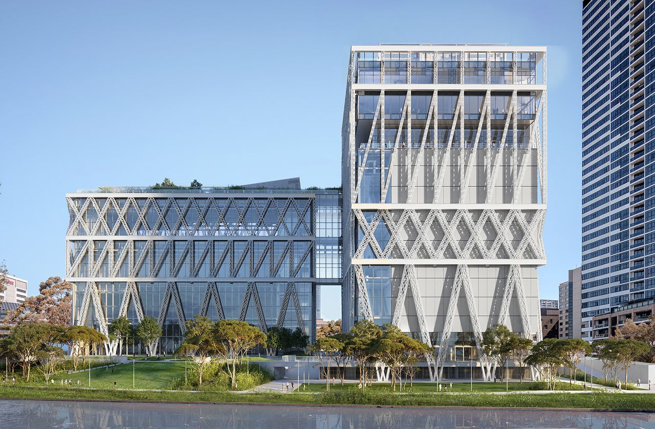 exterior, Artist impression, Powerhouse museum in Paramatta, designed by Moreau Kusunoki and Genton