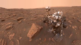 NASA&#039;s Curiosity rover on Mars.