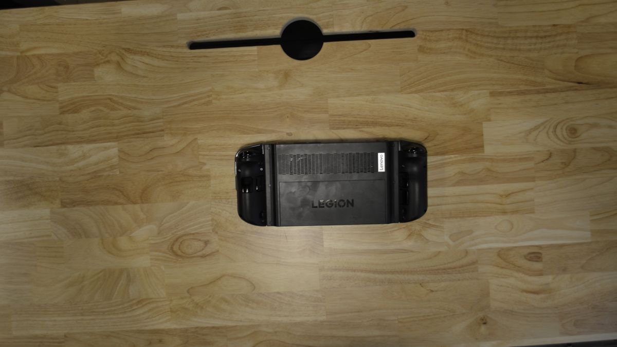 Lenovo Legion Go on wooden table