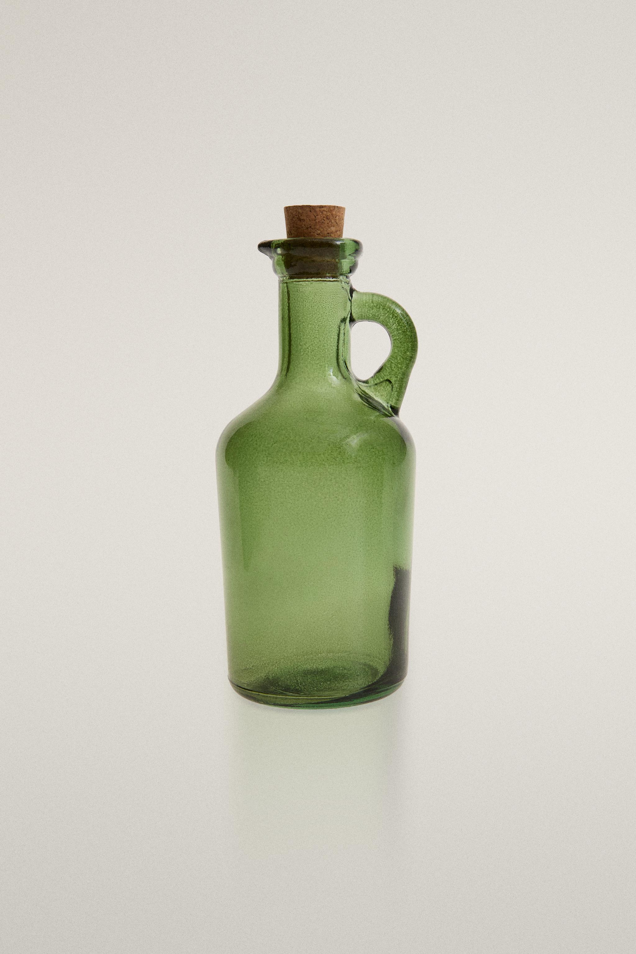 Glass Cruet with Cork Stopper