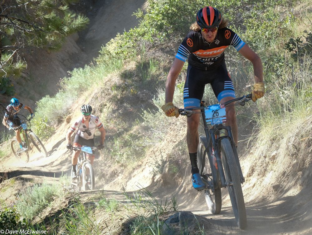 Barry Wicks (Kona Endurance Team) riding well during the opening lap