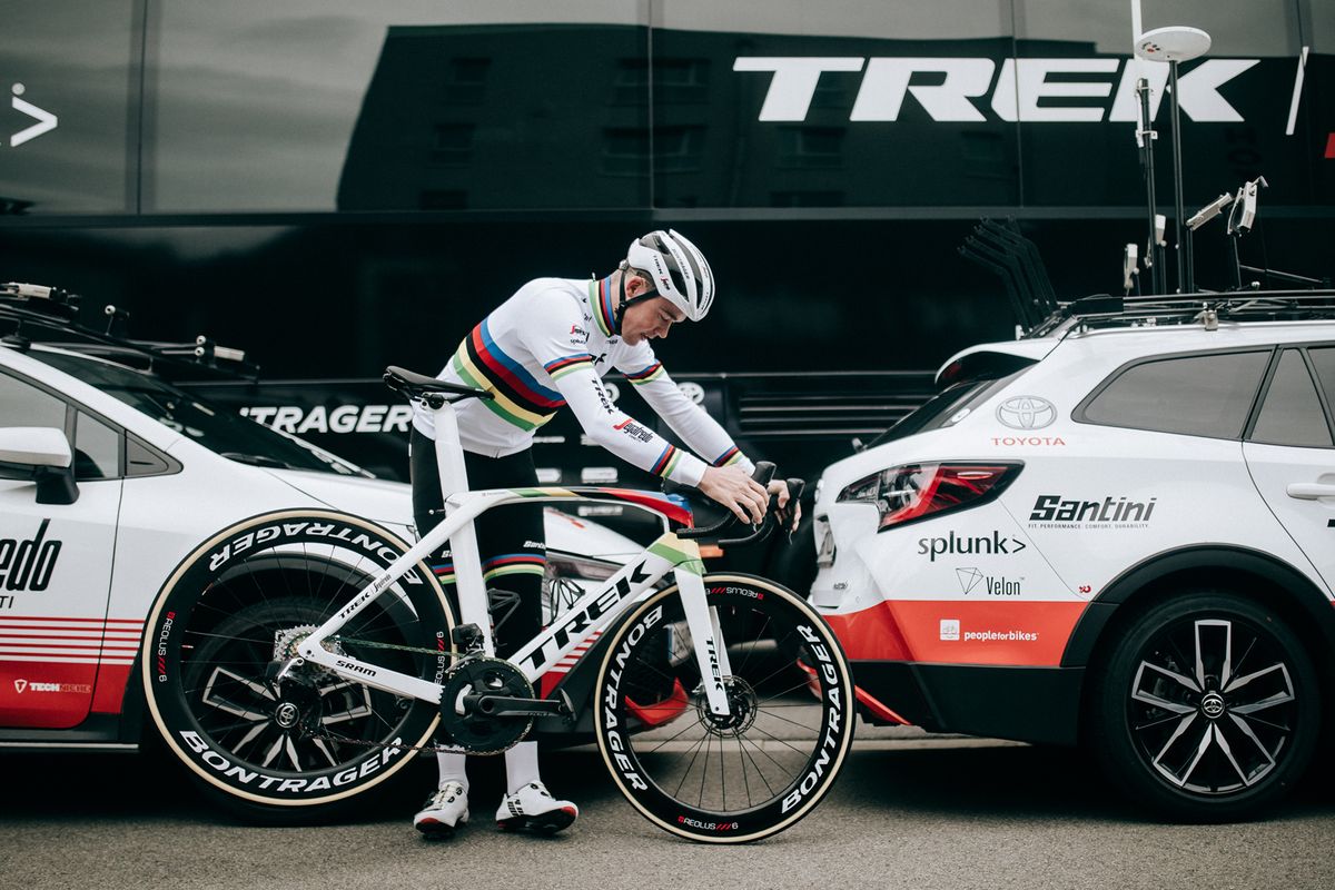 Mads Pedersen's World Champion Trek Madone