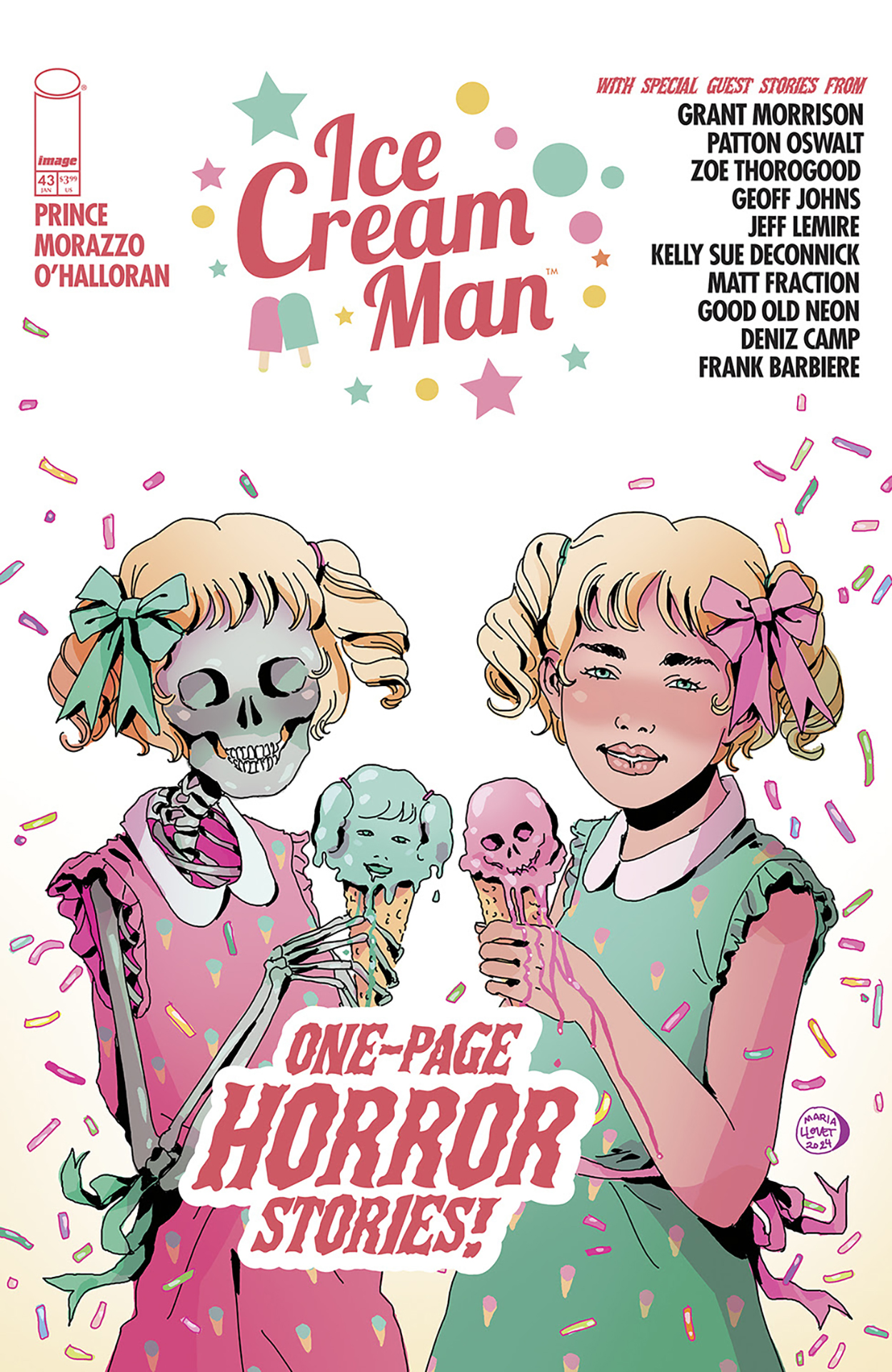 Horror comic Ice Cream Man returns in 2025 with an anthology written by Grant Morrison, Patton Oswalt, Kelly Sue DeConnick, Matt Fraction, Geoff Johns, and many more