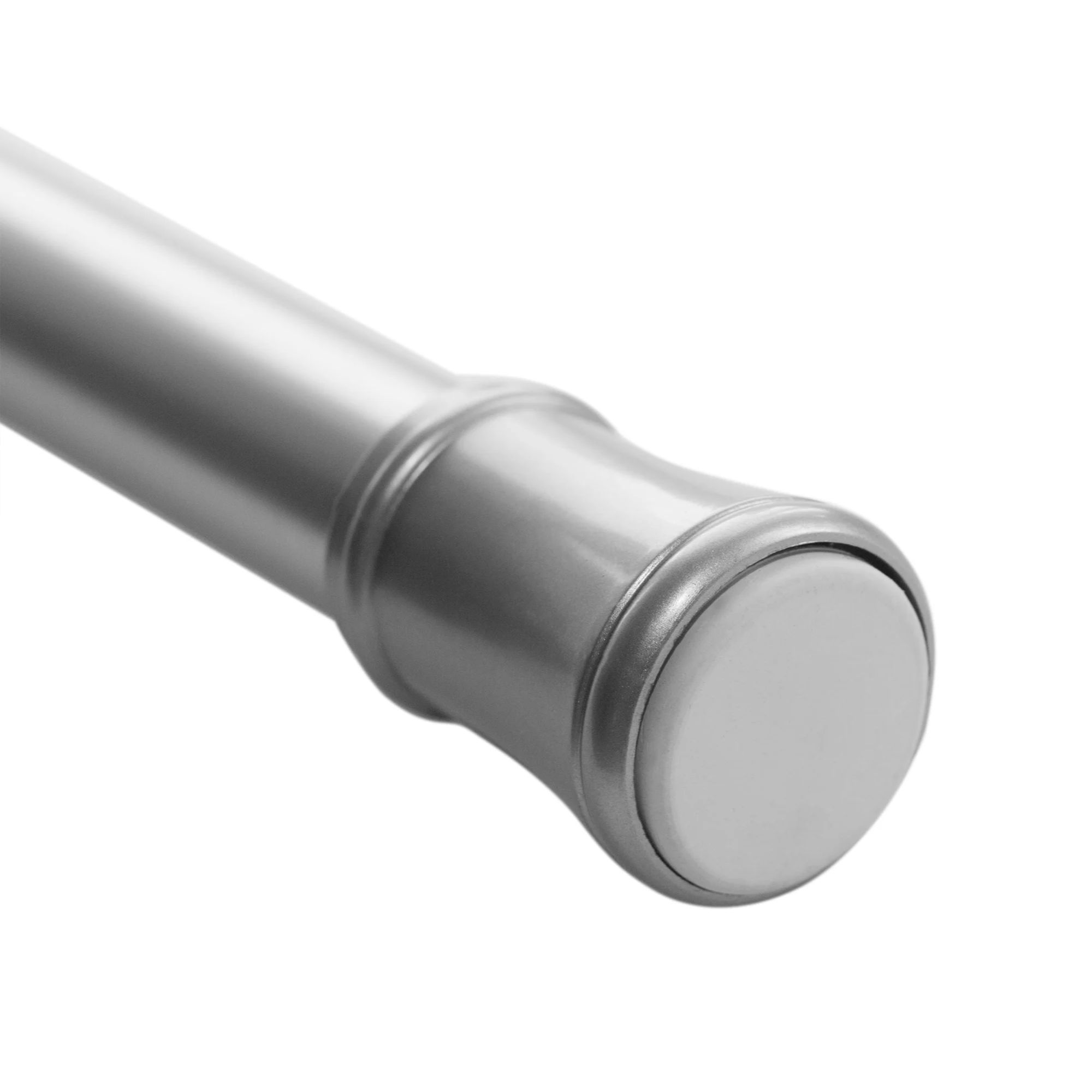A silver grey tension rod