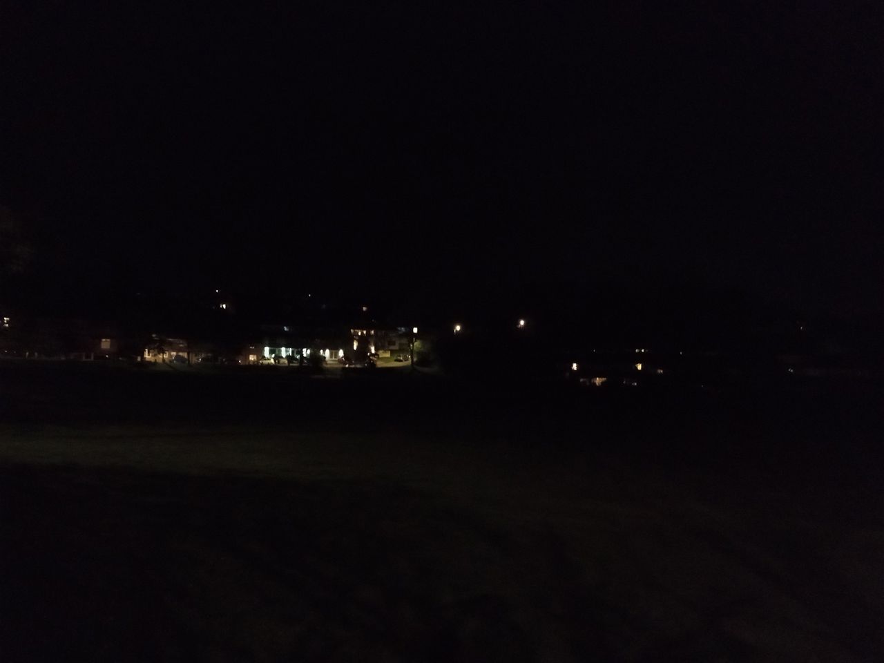 Moto G22 camera sample showing a park at night