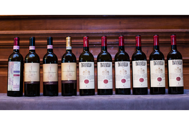 Antinori masterclass wines
