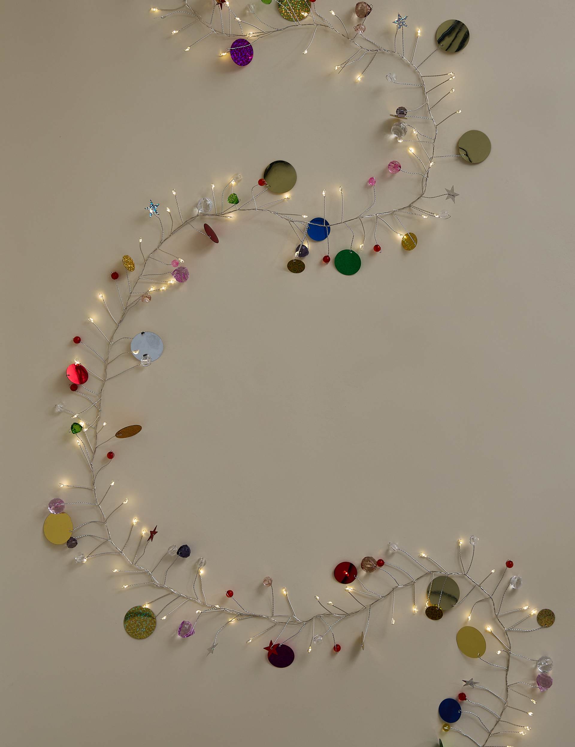 100 Led Light Up Confetti Garland