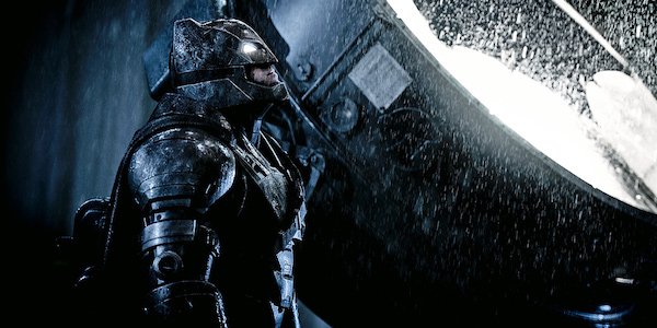 Batman wearing Dark Knight Returns-style armor in Batman v Superman