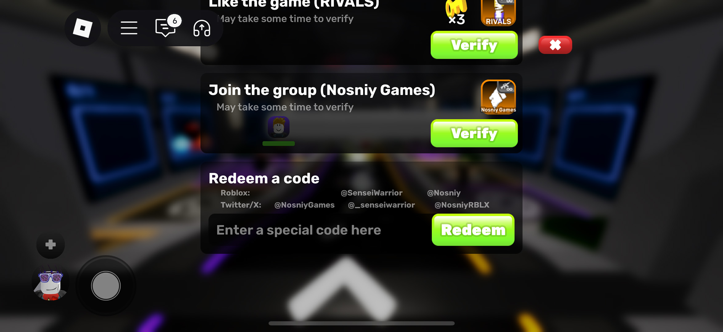 Roblox Rivals codes
