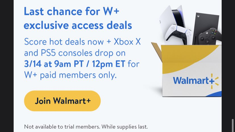 Walmart PS5 Xbox Series X restock