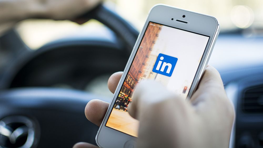 LinkedIn on a mobile device 