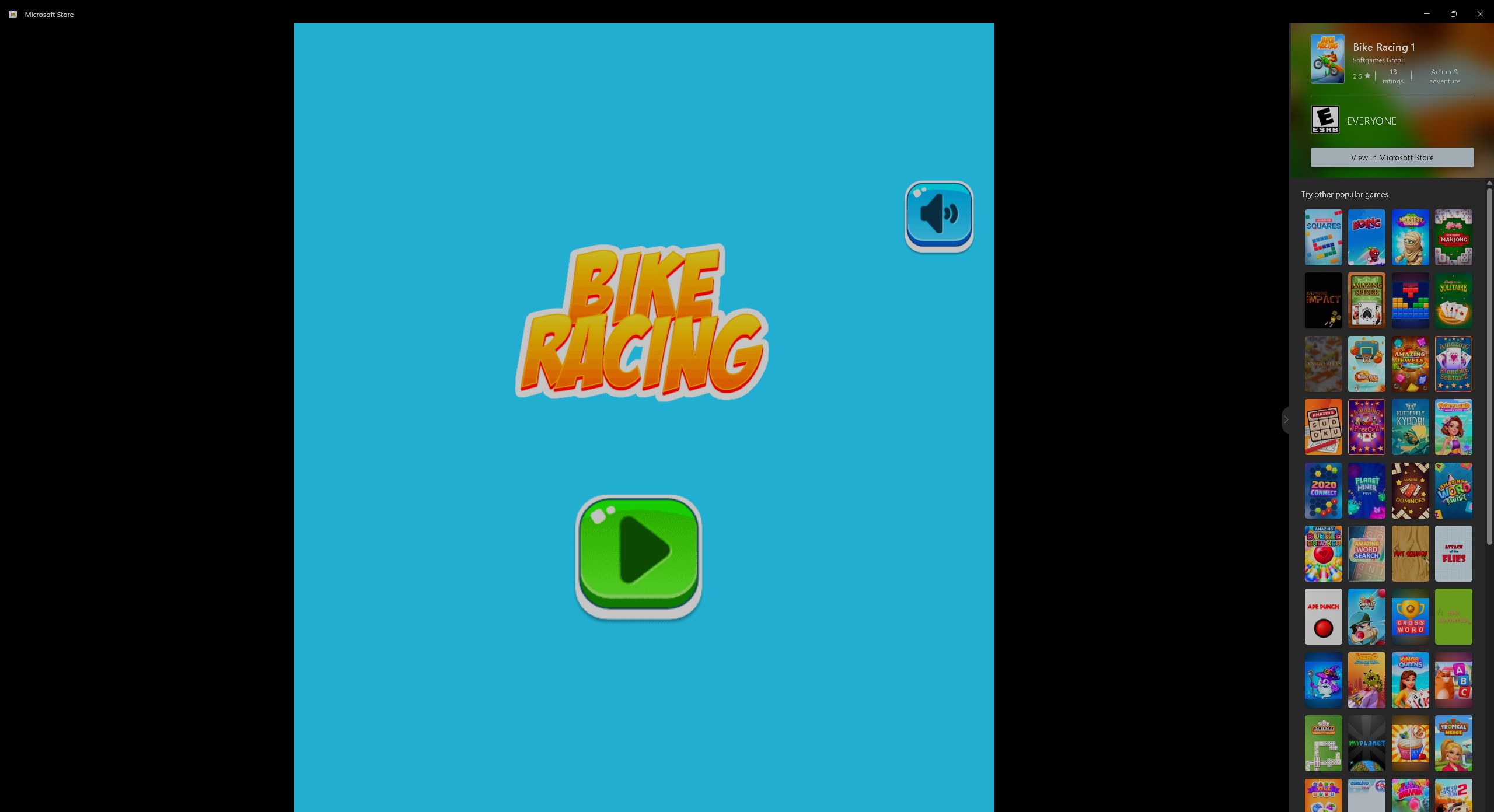 Imagen de un juego que se juega en Microsoft Store