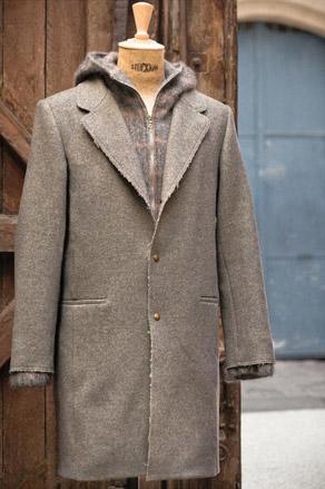'Wool coat with alpaca inner-jacket' by Melinda Gloss