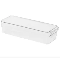 IKEA KLIPPKAKTUS Storage box for fridge, clear, 12 &frac12;x4x3 &frac14; "