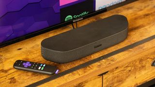 The Roku Streambar is a $129 soundbar that includes four speakers and connects via HDMI.