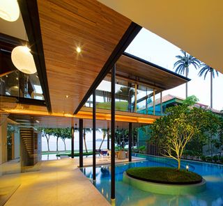 The house is based on a tropical, open plan design...