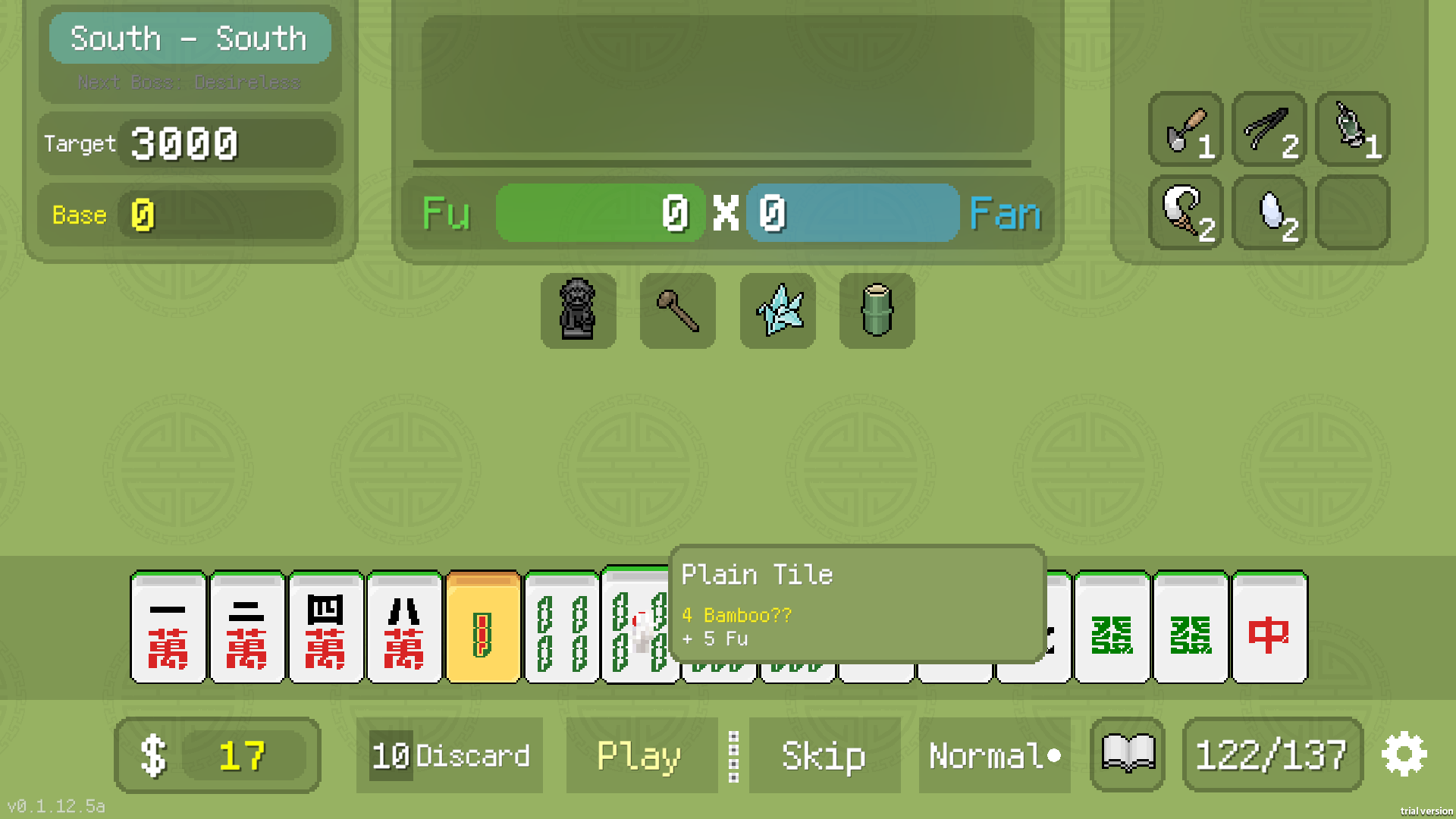 Aotenjo, a mahjong roguelike