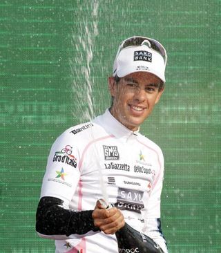 Richie Porte claimed the white jersey