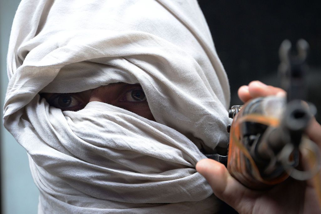 A Taliban fighter.