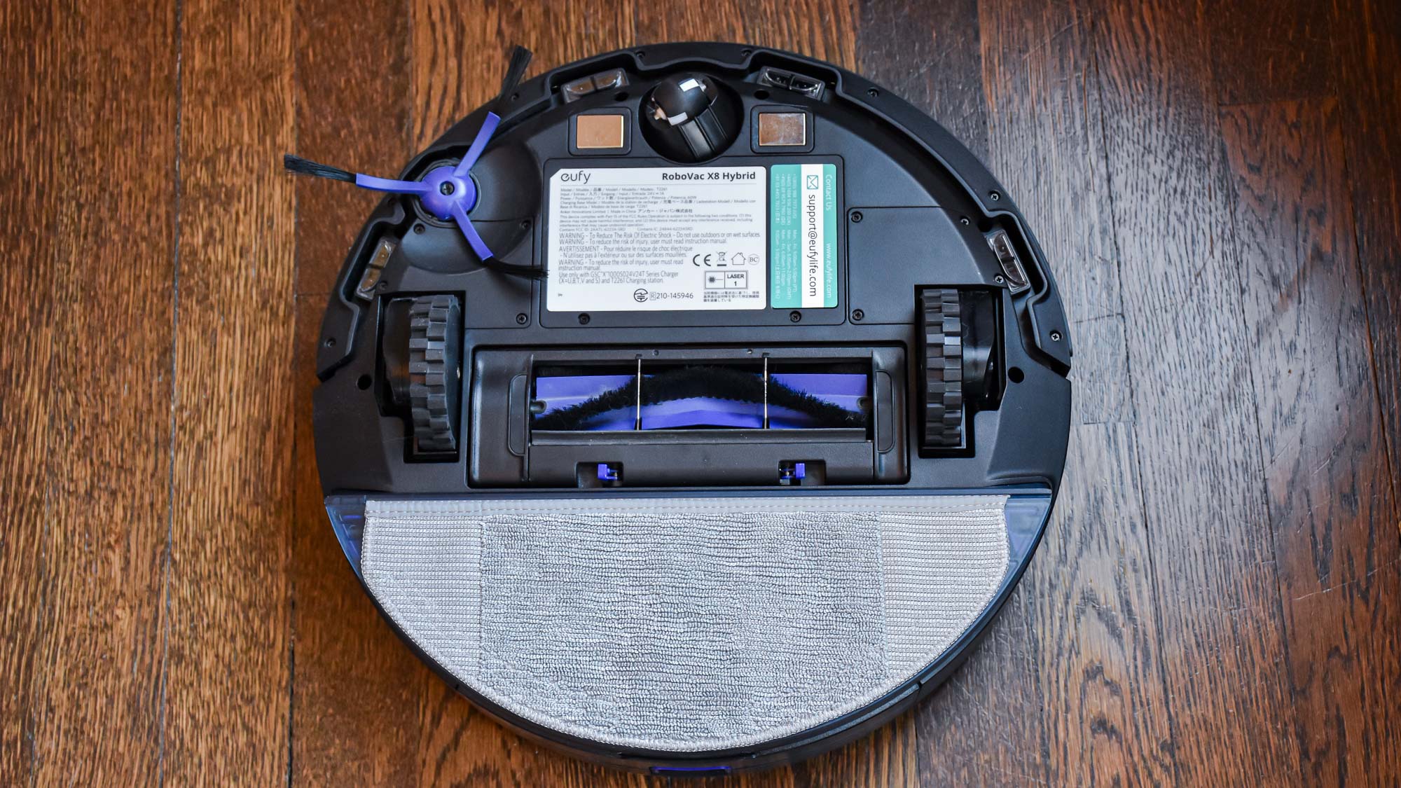 Bottom of Eufy RoboVac X8 Hybrid