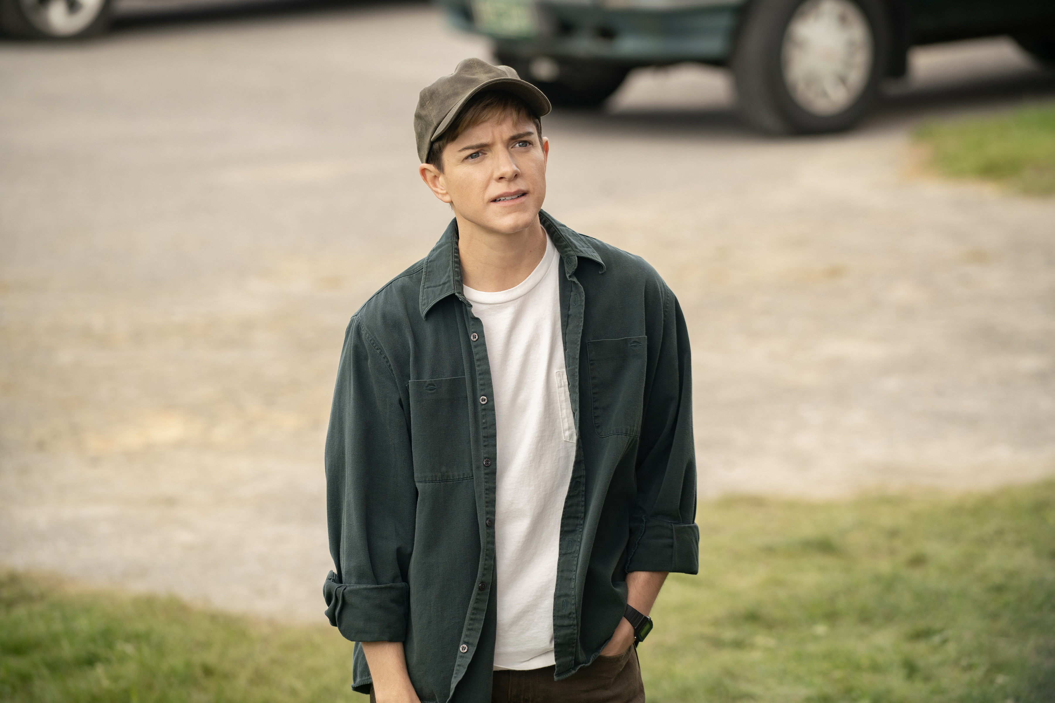 WAYWARD. Mae Martin as Alex Dempsey in episode 104 of Wayward. Cr. Michael Gibson/Netflix&amp;Acirc;&amp;copy; 2024