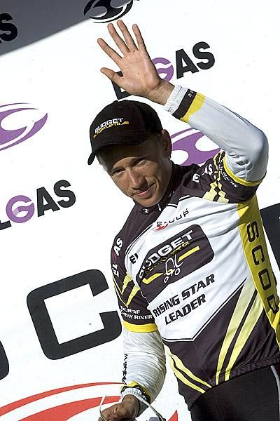 Richard Lang (Budget Forklifts) holds on to the lead in the Budget Forklifts Rising Star of the Tour award and now leads the Scody Cup Cycling Series overall by eight points from Fly V Australia's Jonathan Cantwell.
