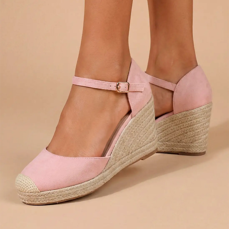 dorothy perkins pink faux suede espadrilles