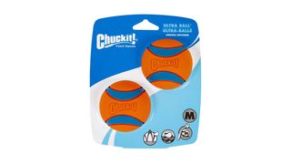Chuckit Ultra Ball, Durable High Bounce Rubber Dog Ball, Launcher Compatible, 2 Pack,