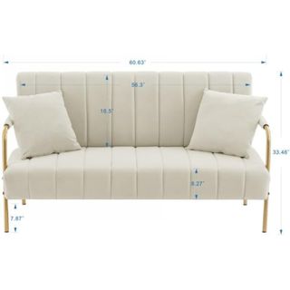 Majnesvon Modern Loveseat Sofa Couch